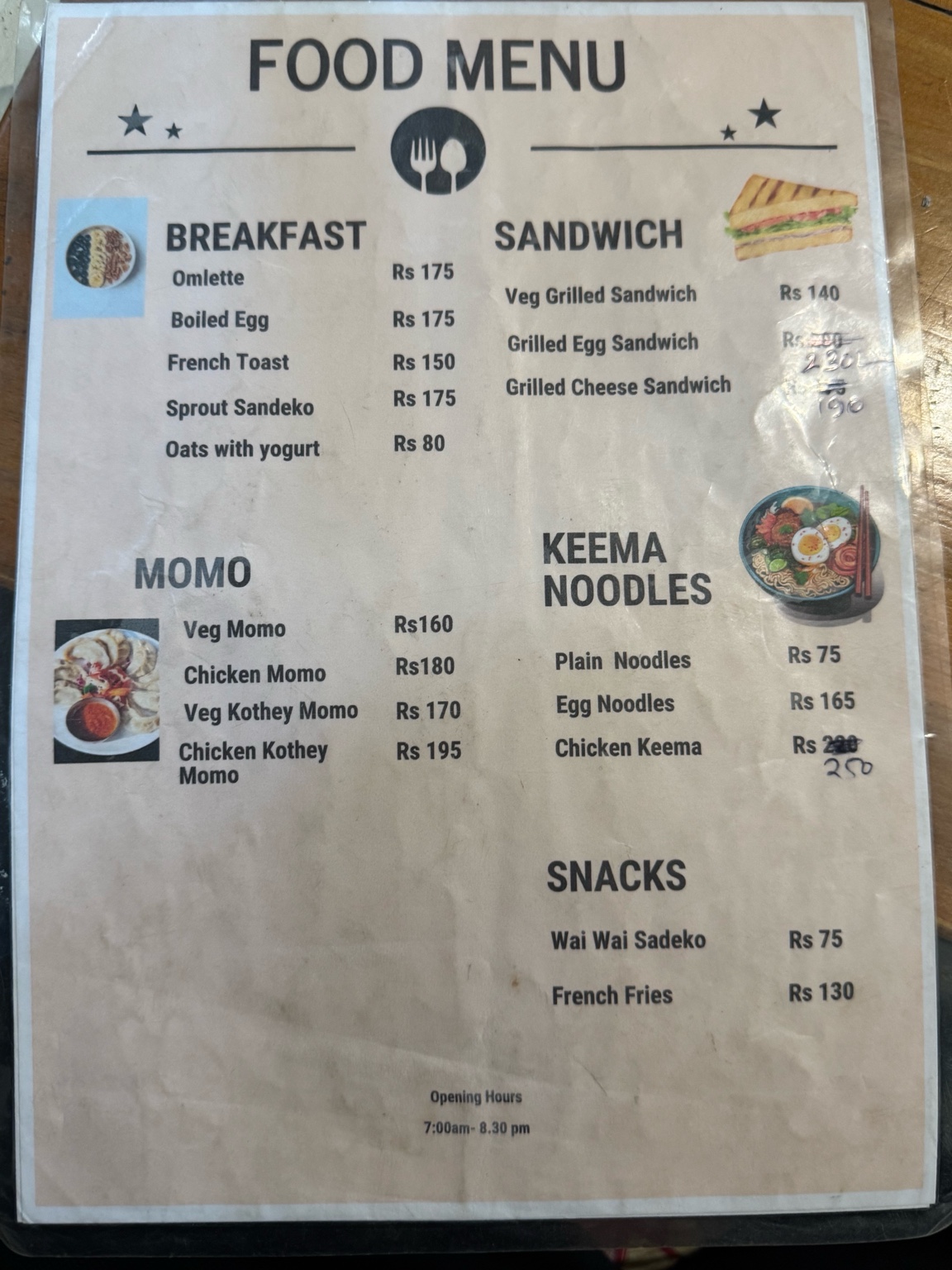 Food Menu